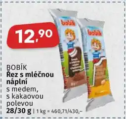 Coop BOBÍK Řez s mléčnou náplní nabídka