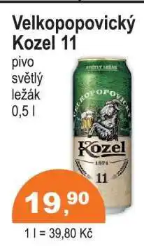 COOP DISKONT Velkopopovický Kozel 11 nabídka