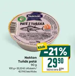 Billa Nekton Tuňák paté nabídka