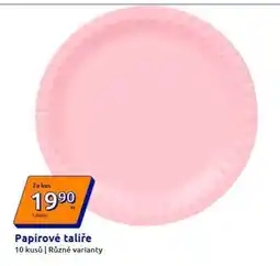 Action PAPÍROVÉ TALÍŘE nabídka