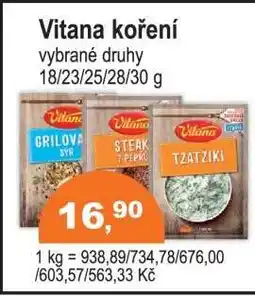 COOP DISKONT Vitana koření nabídka