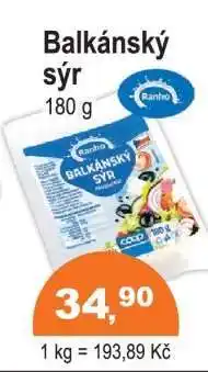 COOP DISKONT Balkánský sýr nabídka