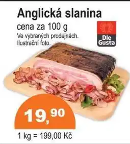 COOP DISKONT Anglická slanina nabídka