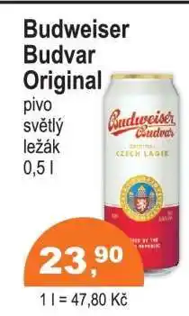 COOP DISKONT Budweiser Budvar original nabídka