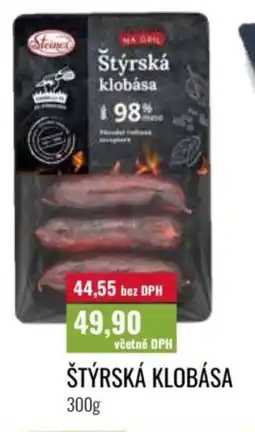 Ratio Štýrská klobása nabídka