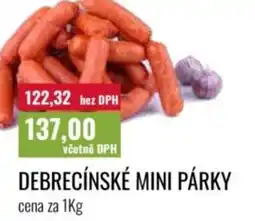 Ratio Debrecínské mini párky nabídka