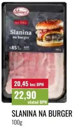 Ratio Slanina na burger nabídka