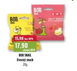 Ratio BOB SNAIL Ovocný snack nabídka