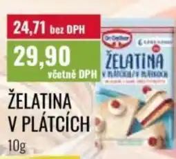 Ratio Dr.Oetker Želatina v plátcích nabídka