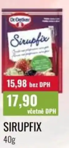 Ratio Dr.Oetker Sirupfix nabídka