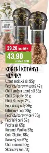 Ratio Koření kotányi mlýnky nabídka