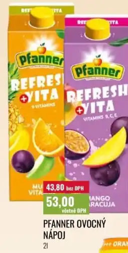 Ratio Pfanner ovocný nápoj nabídka