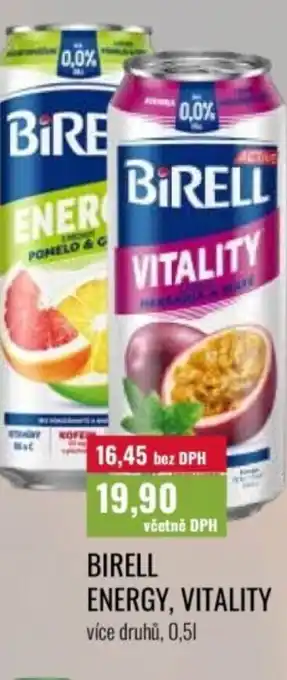 Ratio Birell energy, vitality nabídka