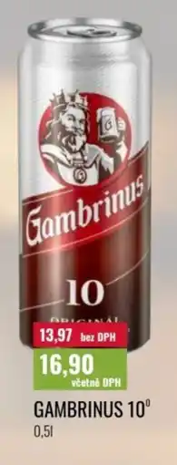 Ratio Gambrinus 10° nabídka