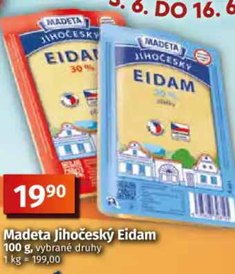 COOP TIP Madeta Jihočeský Eidam nabídka
