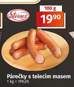 COOP TIP Párečky s telecím masem nabídka