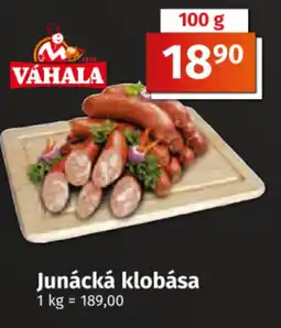 COOP TIP Junácká klobása nabídka