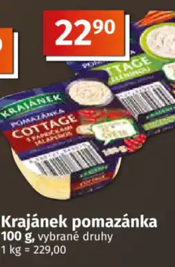 COOP TIP Krajánek pomazánka nabídka