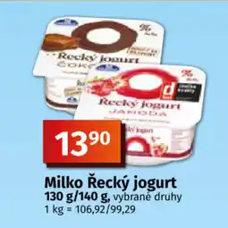 COOP TIP Milko Řecký jogurt nabídka