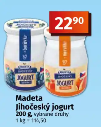 COOP TIP Madeta Jihočeský jogurt nabídka