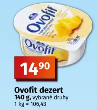 COOP TIP Ovofit dezert nabídka