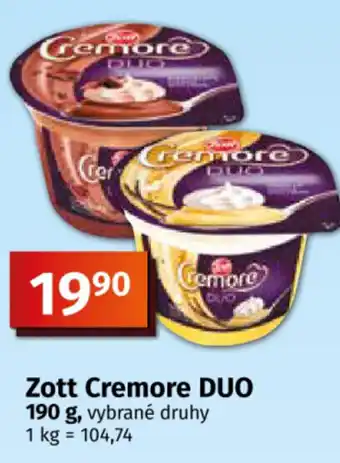 COOP TIP Zott Cremore Duo nabídka