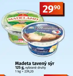 COOP TIP Madeta tavený sýr nabídka