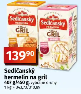 COOP TIP Sedlčanský hermelín na gril nabídka