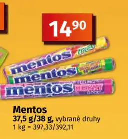 COOP TIP Mentos nabídka