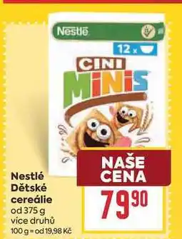 Billa Nestlé Dětské cereálie od nabídka