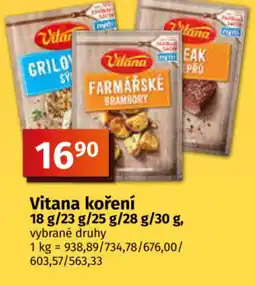 COOP TIP Vitana koření nabídka