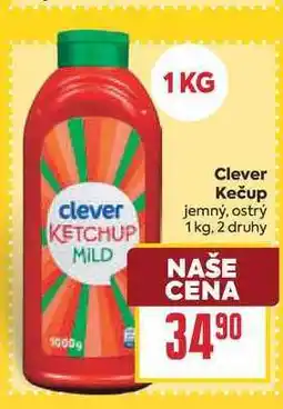 Billa Clever Kečup jemný, ostrý nabídka