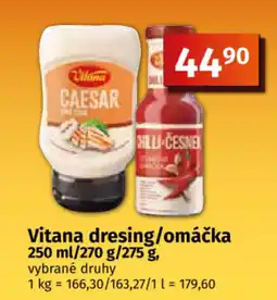 COOP TIP Vitana dresing/omáčka nabídka