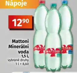 COOP TIP Mattoni Minerální voda nabídka