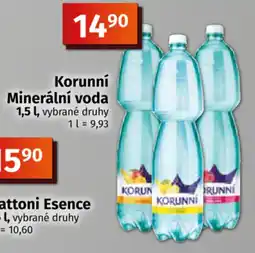 COOP TIP Korunní Minerální voda nabídka