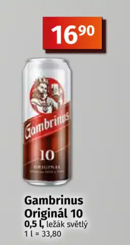 COOP TIP Gambrinus Originál 10 nabídka