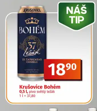 COOP TIP Krušovice Bohém nabídka