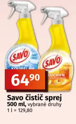 COOP TIP Savo čistič sprej nabídka