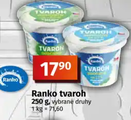 COOP TIP Ranko tvaroh nabídka