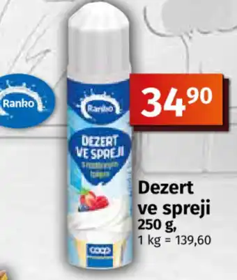 COOP TIP Ranko Dezert ve spreji nabídka