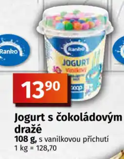 COOP TIP Ranko Jogurt s čokoládovým dražé nabídka