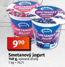 COOP TIP Ranko Smetanový jogurt nabídka