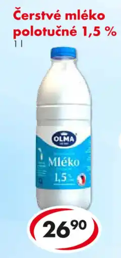 CBA OLMA Čerstvé mléko polotučné 1,5% nabídka