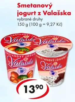 CBA Smetanový jogurt z Valašska nabídka