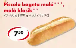 CBA Piccolo bageta malá* malá klasik nabídka