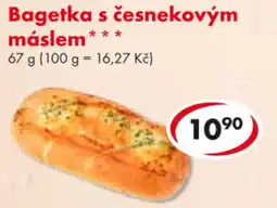 CBA Bagetka s česnekovým máslem nabídka