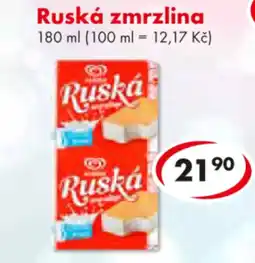 CBA Ruská zmrzlina nabídka