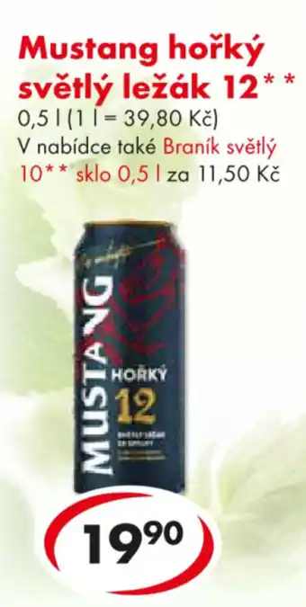 CBA Mustang hořký světlý ležák 12 nabídka