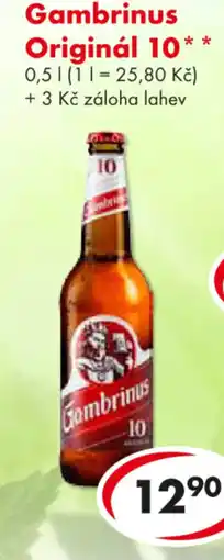 CBA Gambrinus Originál 10 nabídka