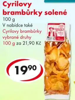 CBA Cyrilovy brambůrky solené nabídka